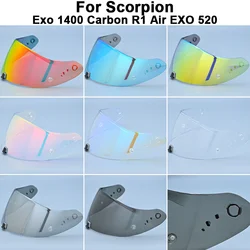 For Scorpion EXO 1400 Carbon R1 EXO 520 Helmet Visor Lens UV Protective Full Face Shield Motorcycle Helmet Accessories