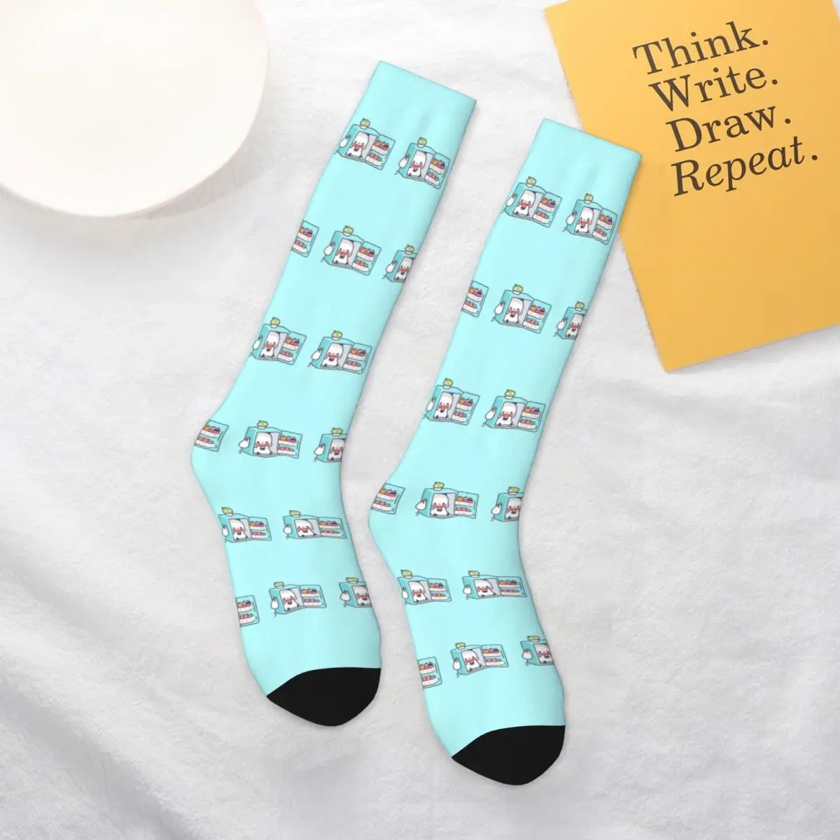 

Всесезонные носки с пандой и брауни-медведем Mochi Cats, спортивные носки в стиле Харадзюку, мягкие модные чулки для мужчин и женщин