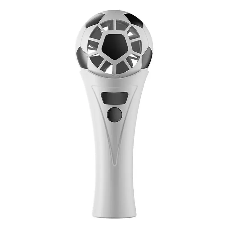 

【PASSIONE 】Handheld Fan Soccer Shaped Portable USB Rechargeable Mini Fan Lightweights Stadium Fan For Game Day, Travel, Outdoor