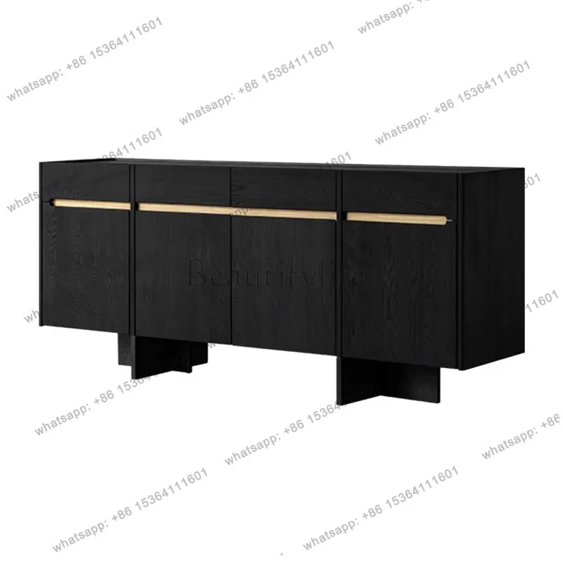 

Italian light luxury dining side cabinet, living room against the wall storage, entrance cabinet