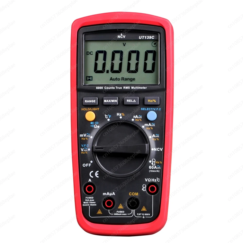 UT139C UNIT Digital Multimeter Auto Range True RMS Meter Capacitor Tester Handheld 6000 Count Voltmeter Temperature