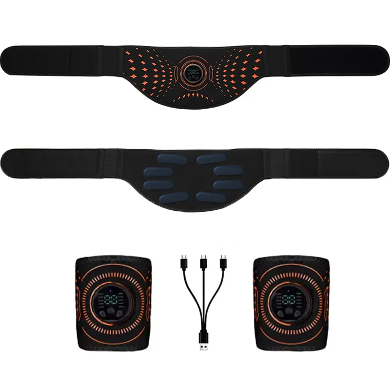 

Smart Abdominal Toning Belt Muscle Toner Abs Trainer USB Recharge Body Massager Home Gym Training Fitness Equipment