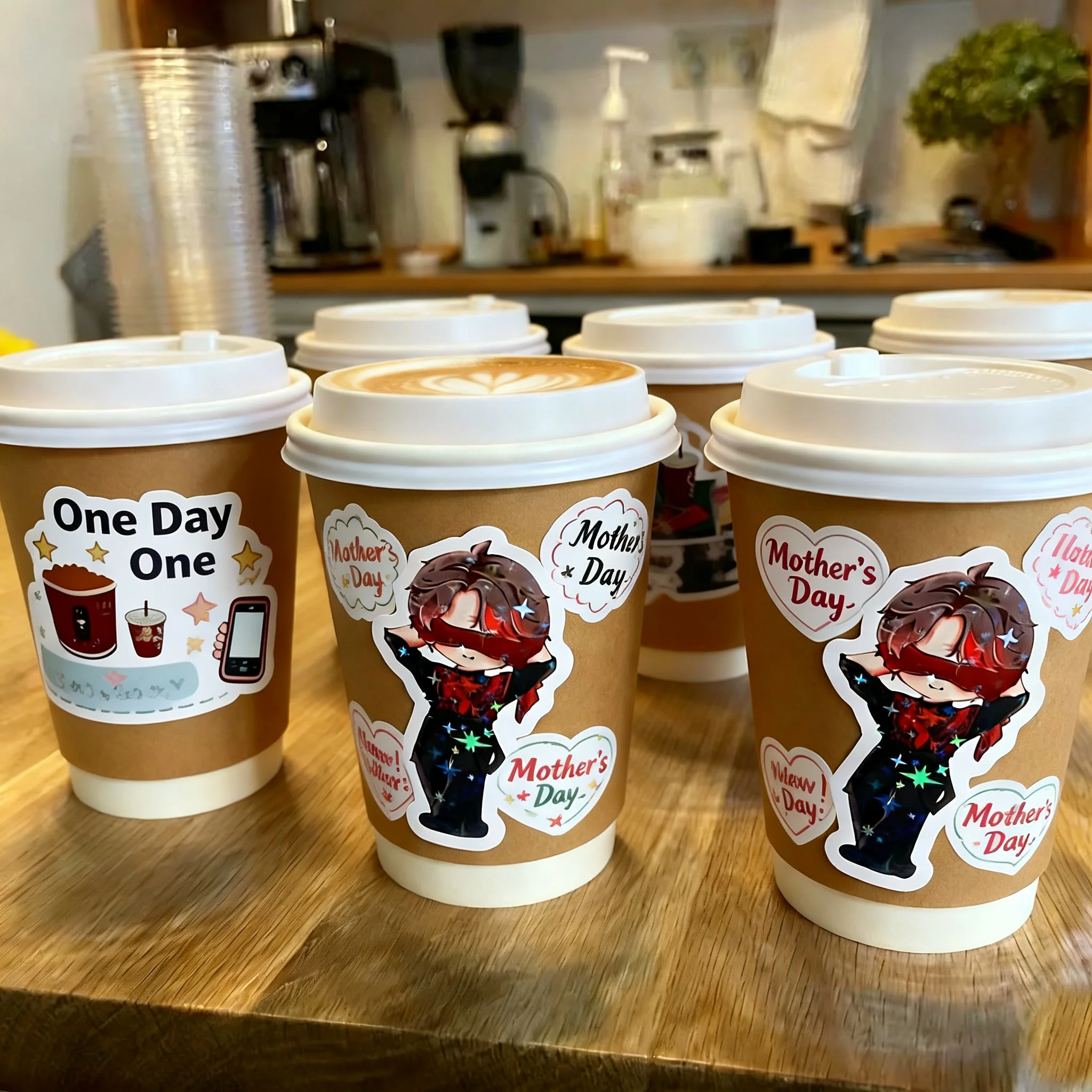 100pcs Custom Stickers PVC Waterproof Die Cut Vinyl Logo Design Brand Laptop Cute Personalized Sticker Glossy Film for Business