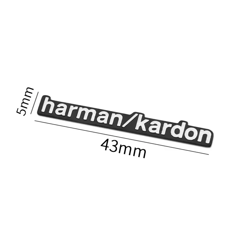 Image of 4 Stück/8 Stück hochwertiges Metall-Harman/Kardon-Logo Auto Hi-Fi-Lautsprecher Audio-Lautsprecher-Emblem Stereo-Emblem Aufkleber Styling