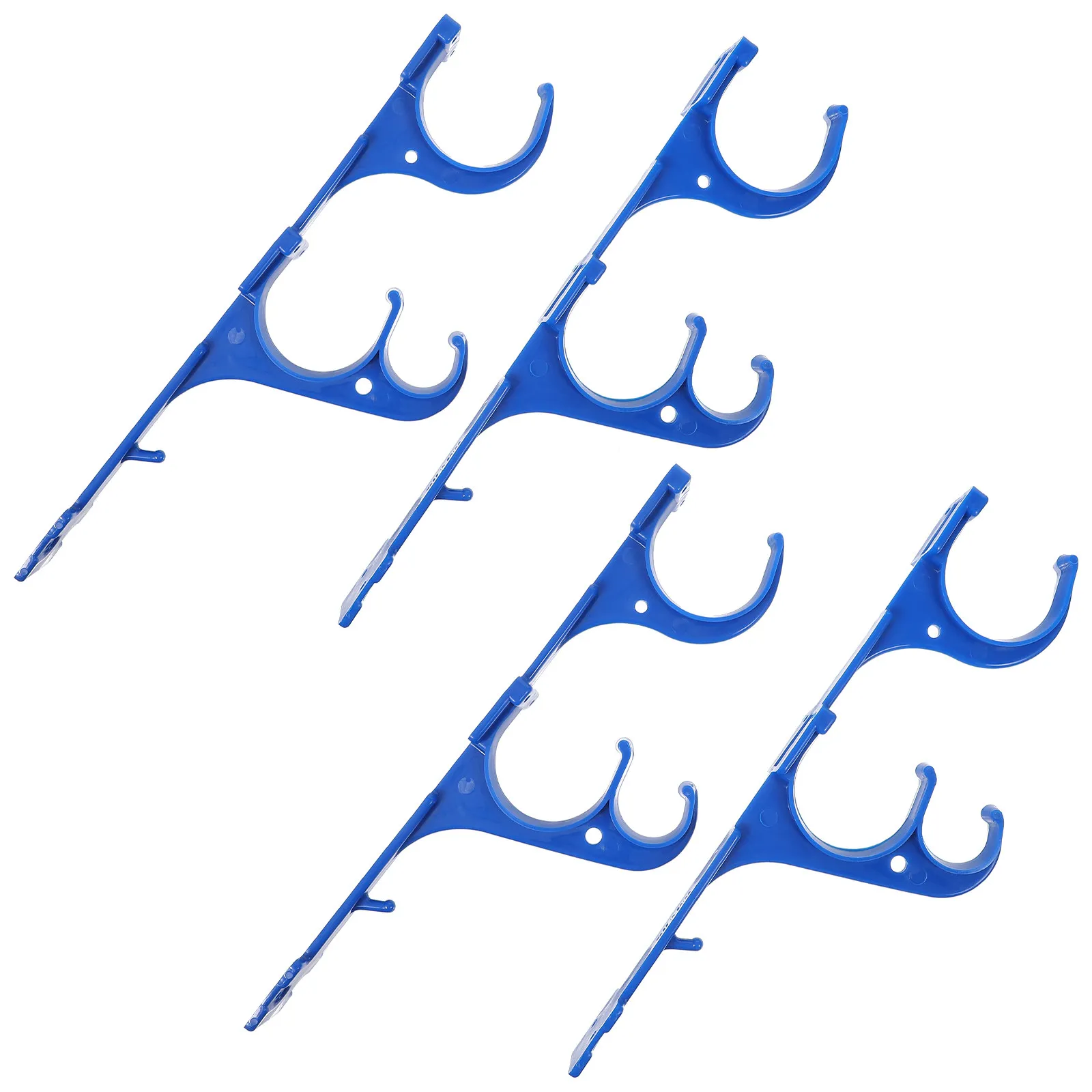 4Pcs Premium Plastic Pool Cleaning Tool Hanger Strong Bearing Capacity Poolside Hanging Hook for Home School Store Use