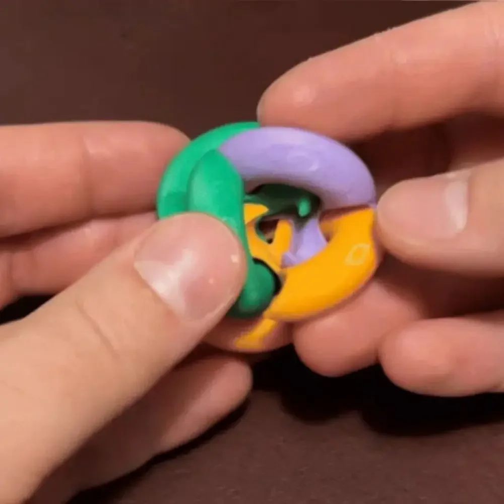 Cube pliable infini relaxant rotatif léger Cube pliant illimité sensoriel coloré Spin Fidget jouets voyage