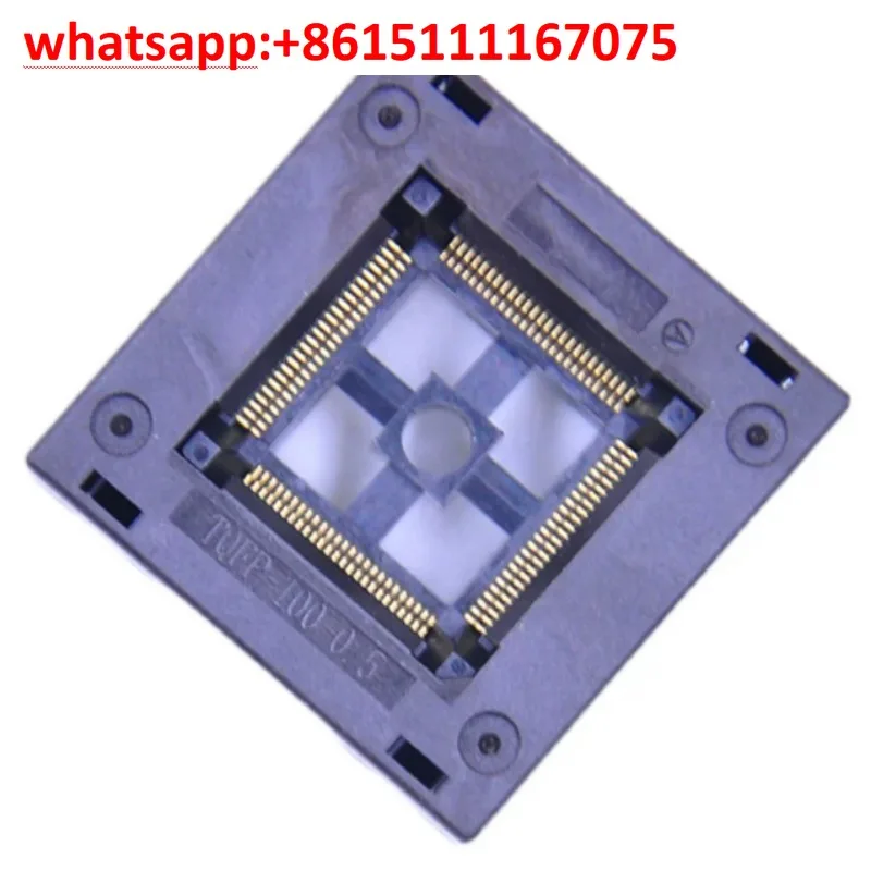 0.5mm Pitch TQFP100 LQFP100 IC Programming Socket Burner Adapter Aging Test Socket For Chip Programmer Equipment