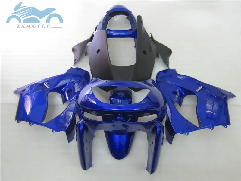 ABS plastic fairings kits for Kawasaki Ninja ZX9R 1998 1999 motorcycle fairing kit ZX 9R 98 99 dark blue road racing body parts