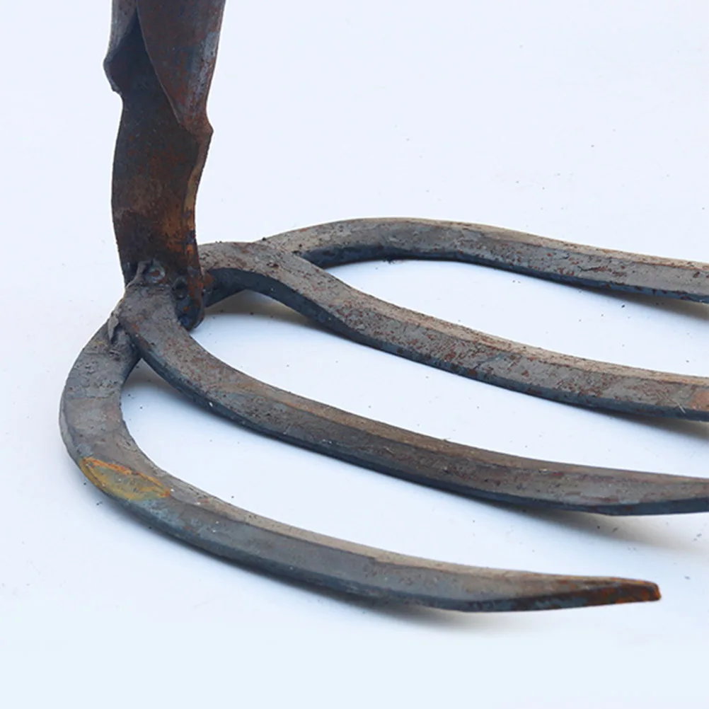 

Four-tooth Rake Gardening Tool Accessories 4 Teeth Tools Farm Head Hand-hammered