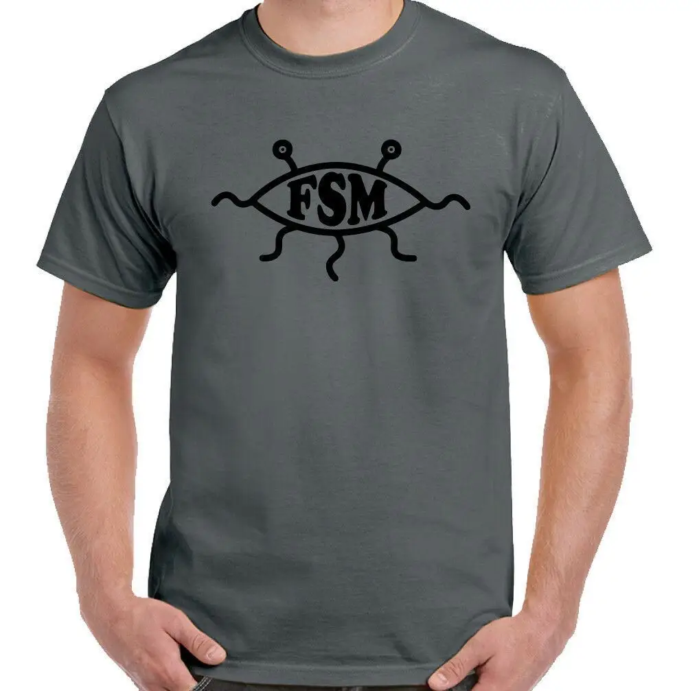 Fsm T Shirt Church Of The Flying Spaghetti Monster Mens Funny Atheist Atheism