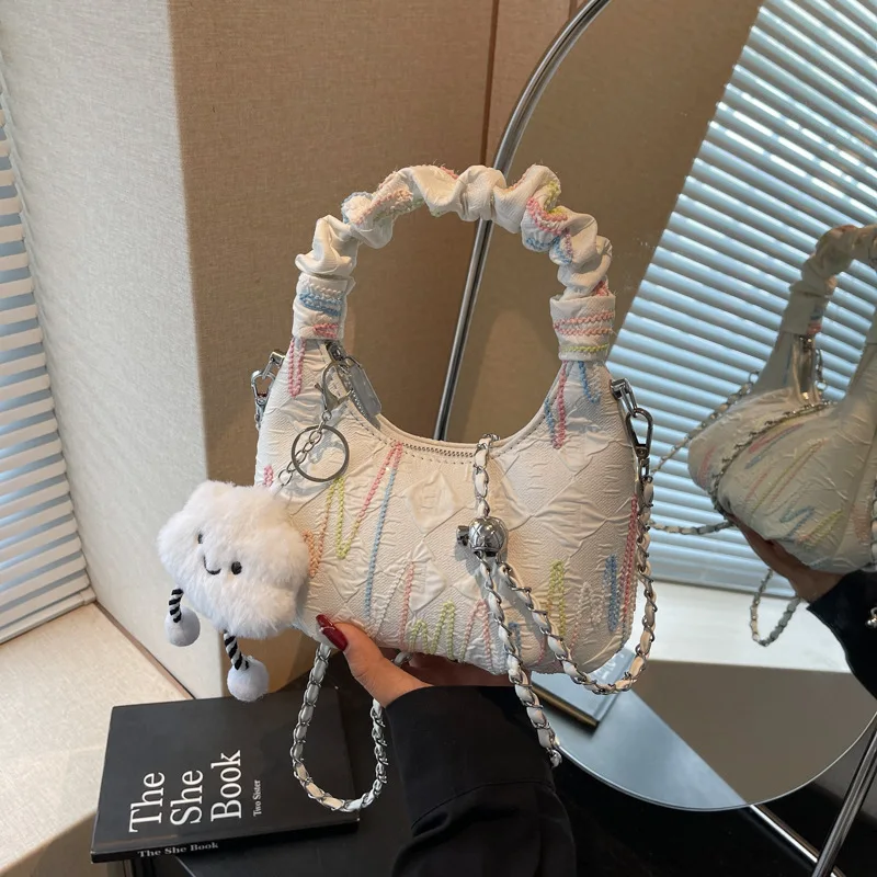 

2025 New Luxury Korean-Style Dumpling Bags for Women - Trendy, Versatile & Minimalist Underarm Shoulder Bags, Unique Design