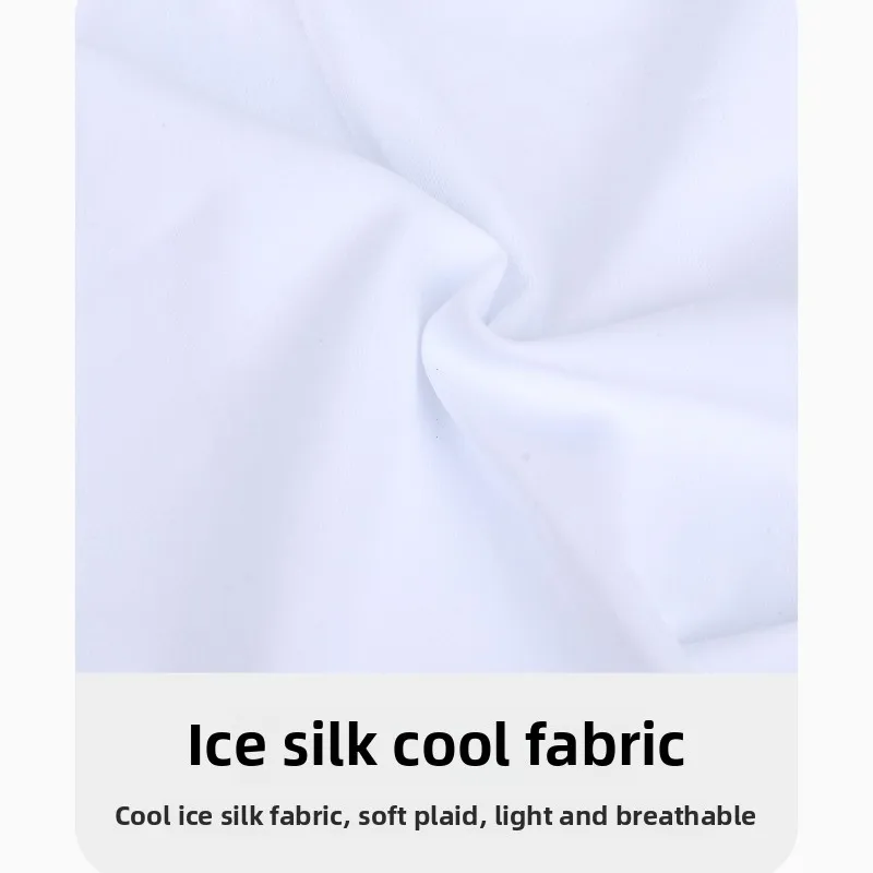 Summer UV Protection Ice Silk Mask Sun Proof Bib Solid Color Sunscreen Face Scarf Mesh Breathable Face Scarves Neck Wrap Cover view 4