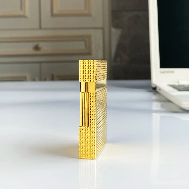 

New commemorative edition single and double flame luxury lighter Ping Sound natural paint cigarette smoking butane lighter