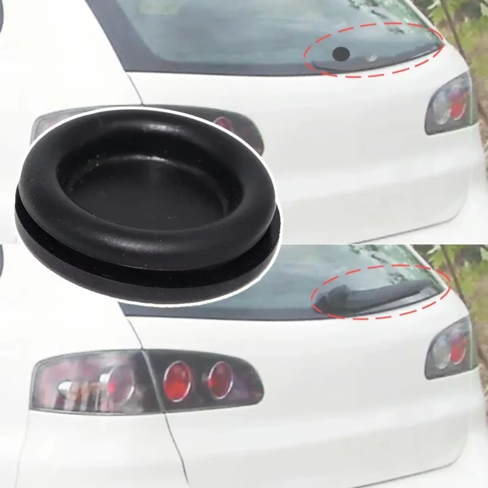 For SEAT Ibiza 6J 6P 6F/KJ1 6L 2002 - 2013 2014 2015 Car Rear Windscreen Wiper Delete Bung Grommet Removal Cap Car Accessories