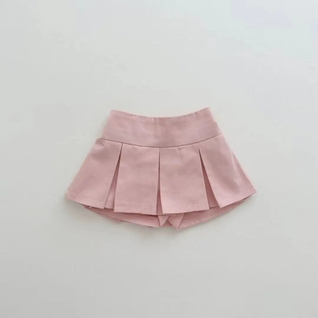 Fashion Baby Girl Pleated Skirt Children Skirt Girls High Waist Skirts Summer Kids Infant Pettiskirt Casual Baby Clothes