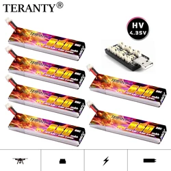 TREANTY 1S 650mAh 3.8V 60C/120C 4.35V HV Lipo batteria + caricabatterie PH2.0 spina per Tinyhawk Snapper7 E010 M80S Tiny7 Beta85 Drone