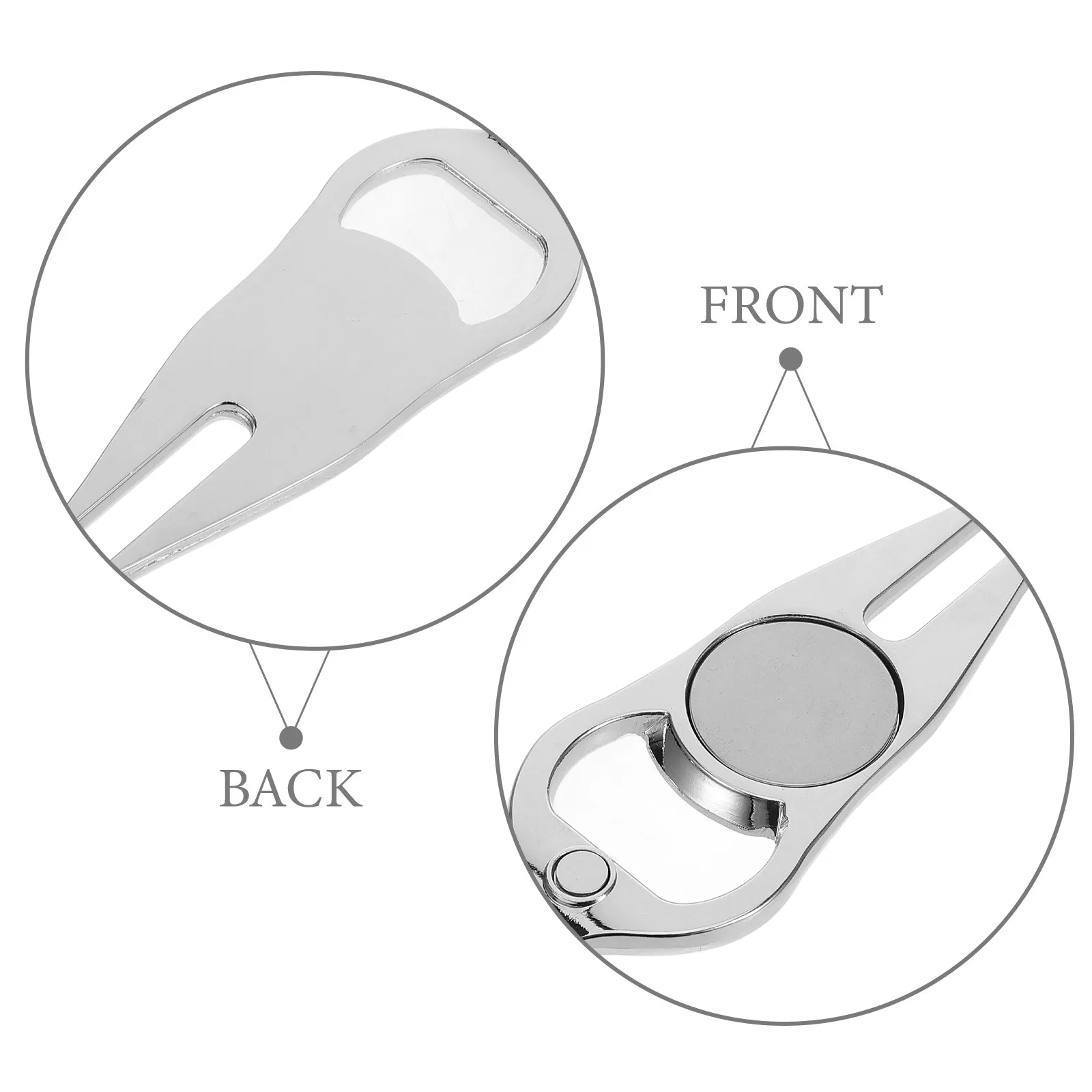Golf Divot Repair Tool Durable Metal Fork Easy Insert Green Lawn Repair Accessory for Golfers