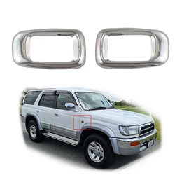 For Toyota Hilux Surf 1996 1997 1998 1999 2000 2001 Car Chrome Accessories Plated Door Side Lamp Cover Trim Paste Style