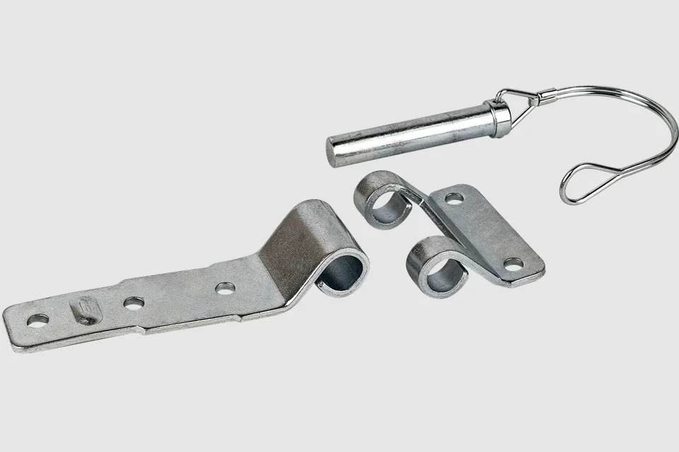 Trailer D-Type Pin Hinge Steel Galvanized Detachable Hinge For Trucks RVs Trailers And Ships Removable Bolt Fittings Hardware