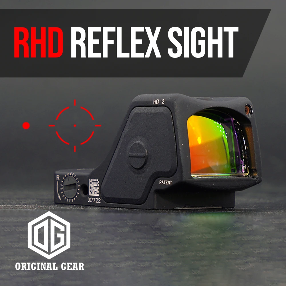 New RMHD 3MOA Red Dot Sight Reflex Sight Fit Picatinny Rail/Mount for GLOCK Free parallax HD imaging by 6068 Aluminium