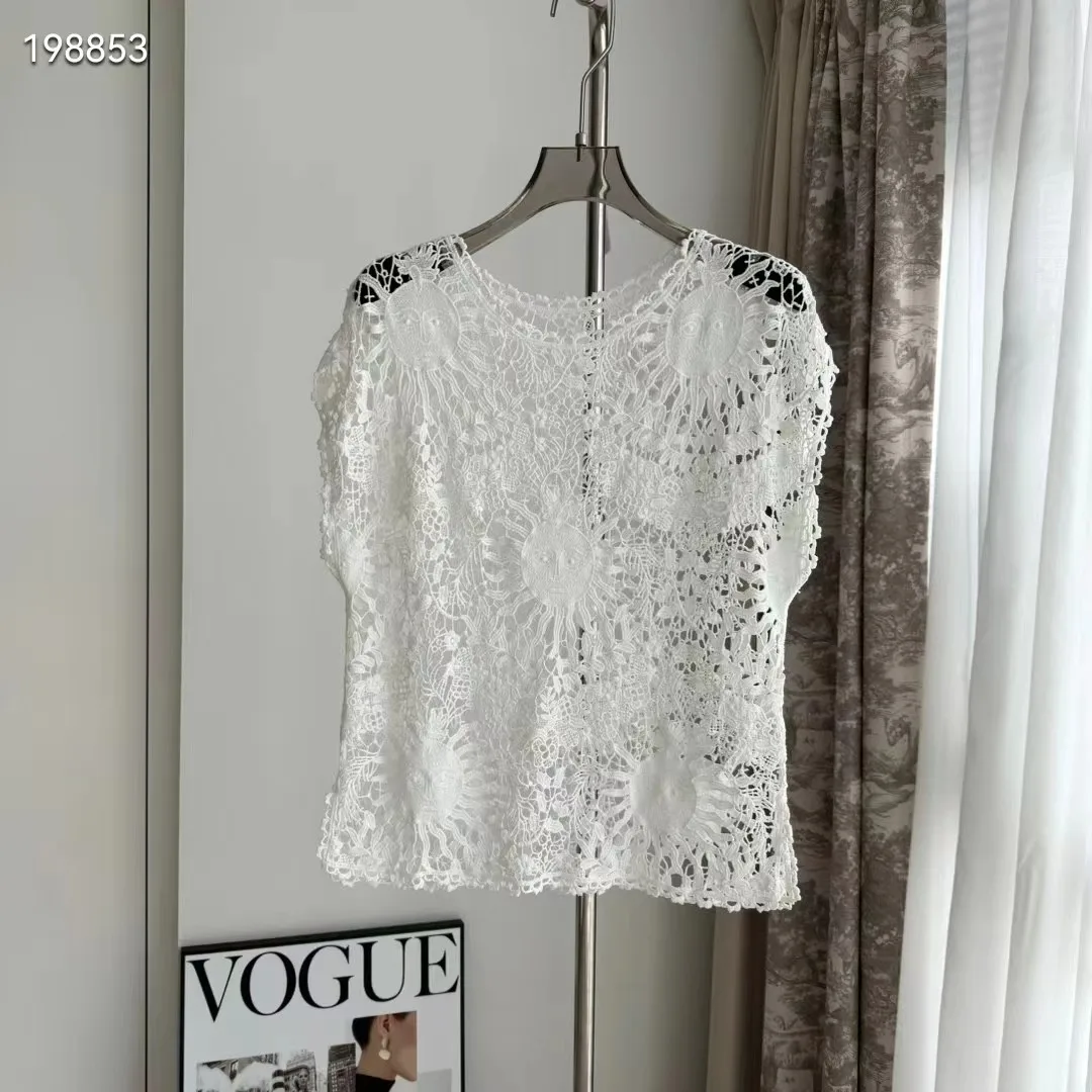 

wd0538 Fashion women Tops & Tees 2024 Popular European Design party style T-Shirts Women's Clothing