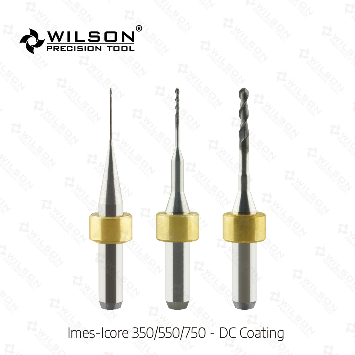 For Imes-Icore 350/550/750 Machines WILSON PRECISION TOOL Milling Burs -Cutting Zirconia- Overall Length 53mm