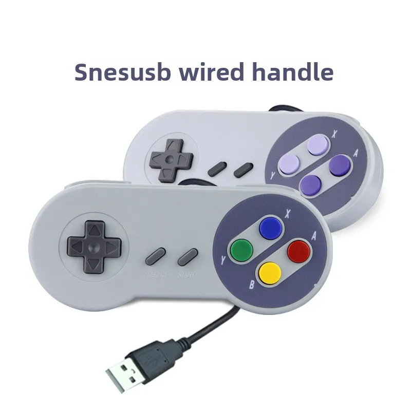 

2026 Latest Retro Style USB Wired Gamepad, Plug and Play for Computer, 1.5m Cord