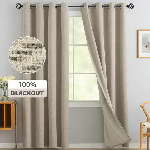맞춤 제작 100% 암막 거실 창 커튼, 침실 커튼, 단색 주방 커튼, 350cm 높이