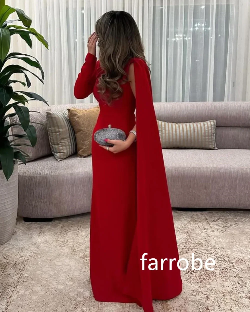 Customized High Quality Jersey Pleat A-line Scoop Neck Long Dresses Evening Dresses Classic Exquisite Modern Style Pastrol Unise