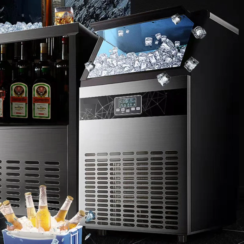 Машина для производства льда PBOBP Counter Top, компактная автоматическая машина для льда, 6 минут готовности кубиков, 28 фунтов за 24 часа