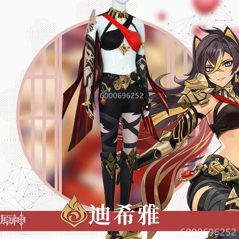 متوفر في المخزون أزياء Dehya التأثيرية لعبة Genshin Impact DokiDoki-SR أزياء عيد الميلاد Sumeru مقاس كبير للنساء وصل حديثًا