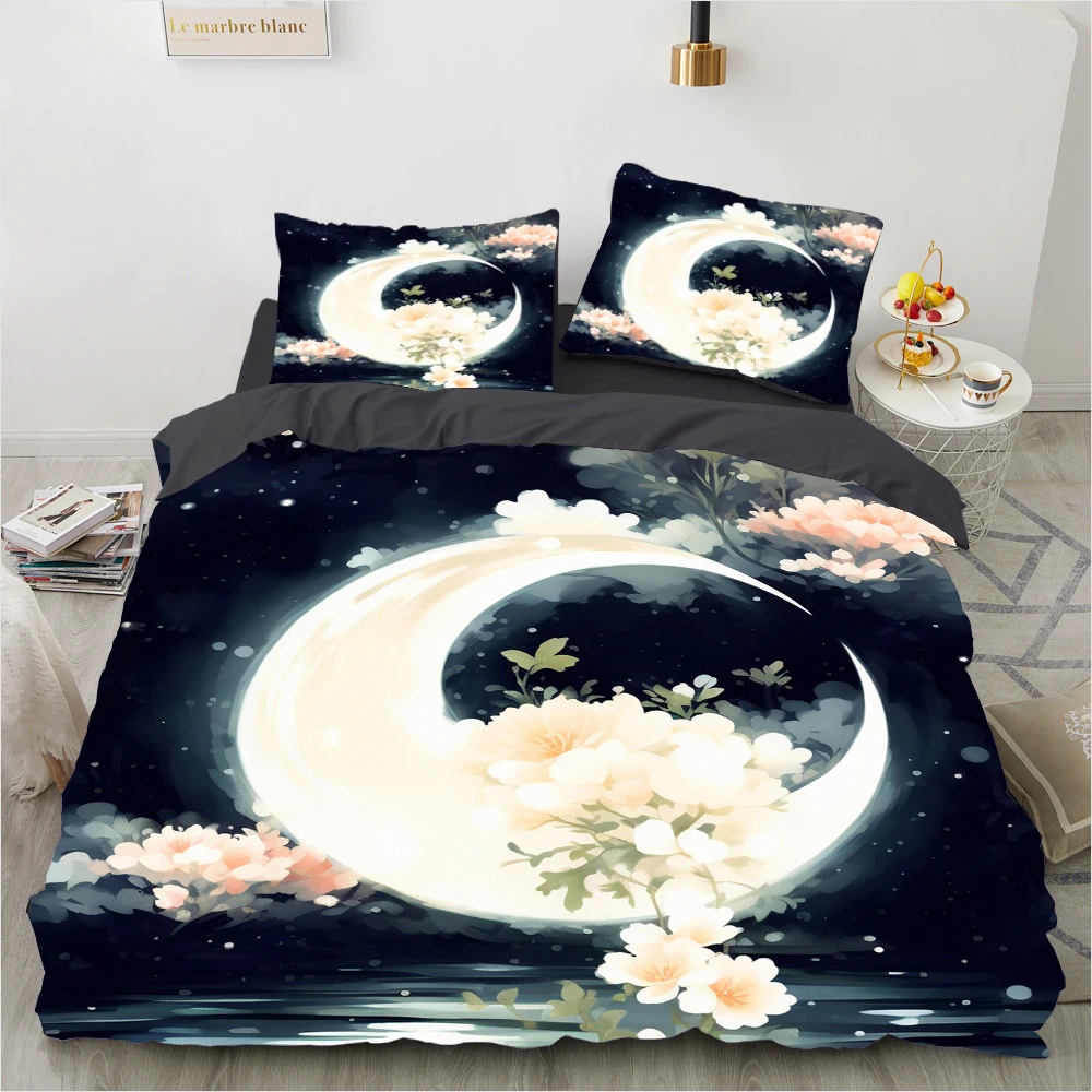 

Роскошный комплект постельного белья moon с пододеяльником и цветочным принтом, в стиле ретро