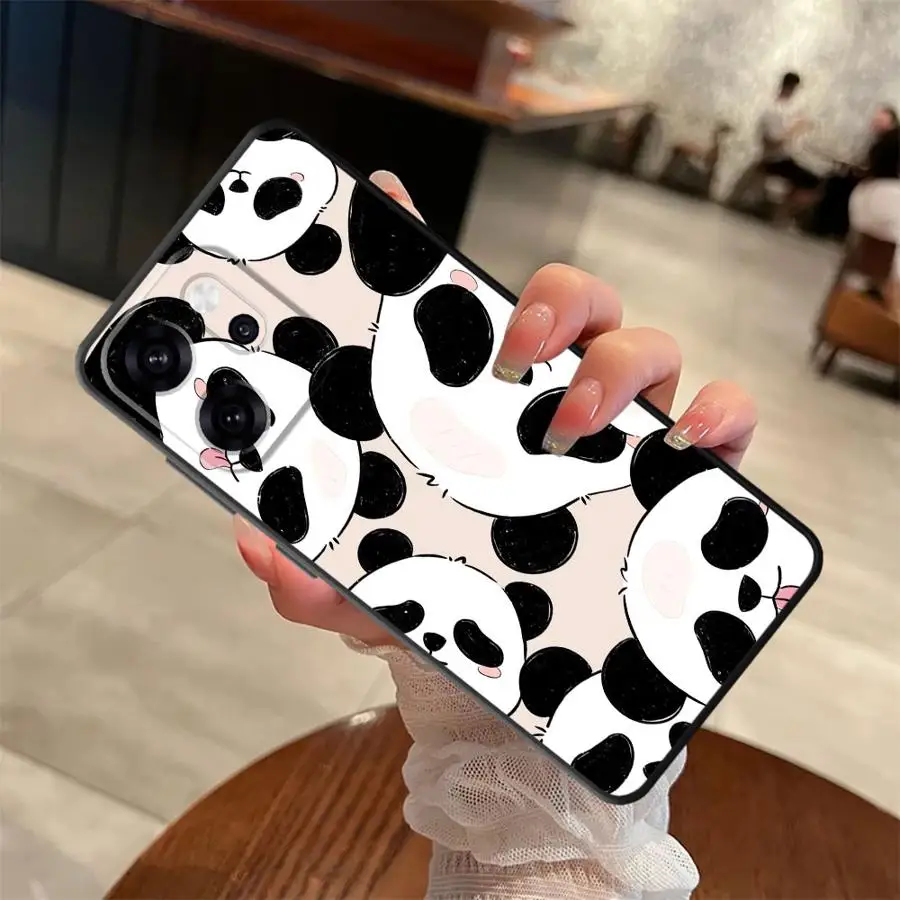 Funda bonita de Panda para Oppo A11 A37 A18 A31 A72 A9 A38 A16 A33 A71 A3 A54 A5 A53 A12 A36 A17 A32 A73 A7 A52 A15 A32