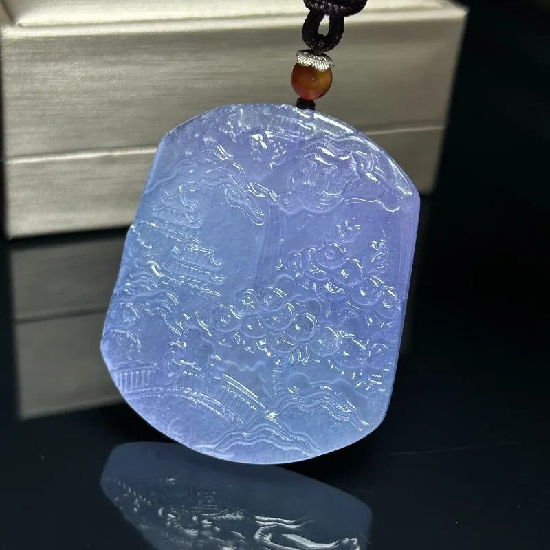 

Exquisite and Fashionable Ethnic Landscape Brand Pendant, Versatile Necklace for Both Men and Women
