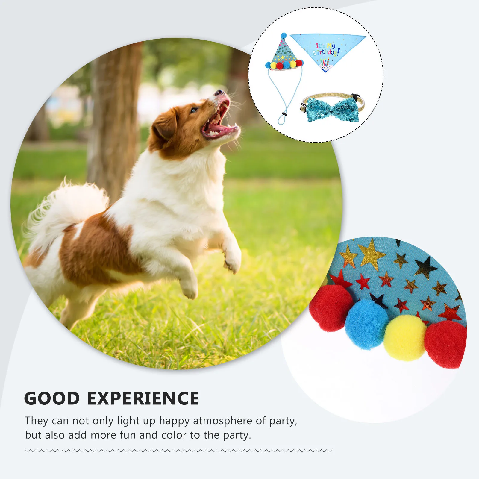 

Pet Birthday Cap Set Quality Tc Paper Latex Party Balloon Decorations Neckerchief Dog Birthday Supplies Colorful Bright Fun