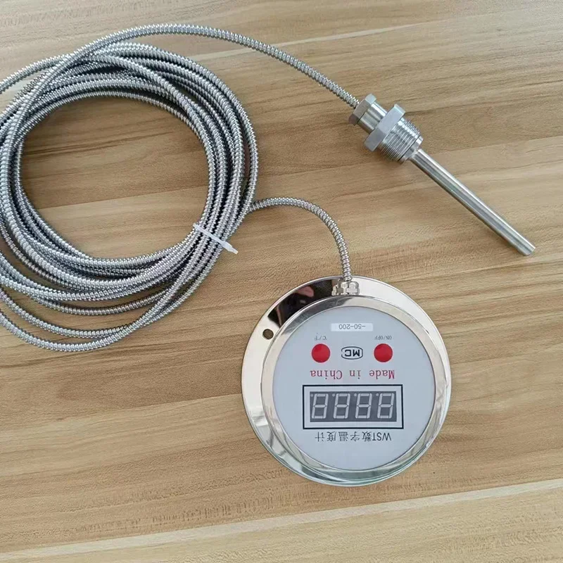 Industrial Boiler Electronic Thermometer Digital Thermometer Water Temperature Sensor Detector Gauge 10M Wire with Probe