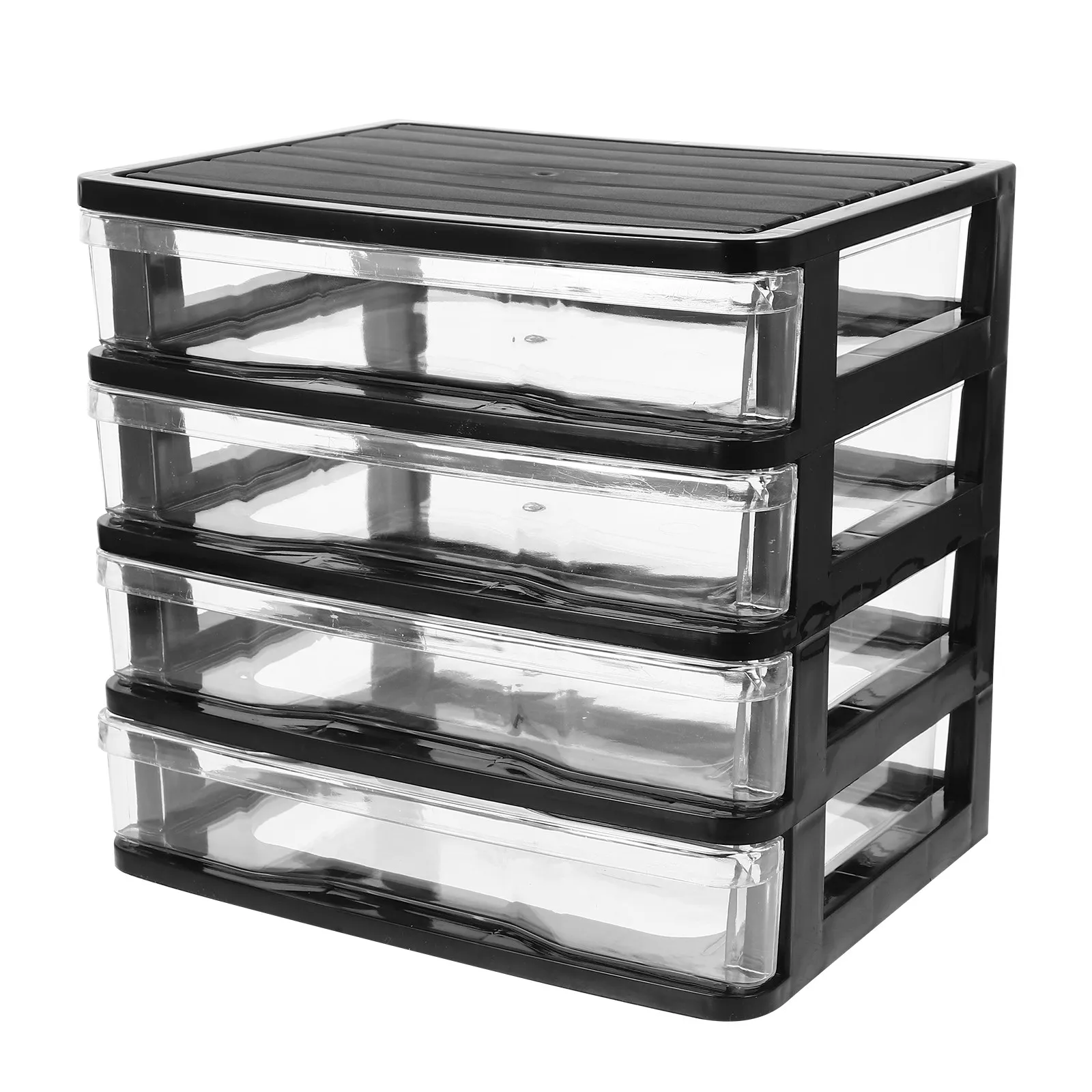 Multi-Layer Storage Box Desktop Organizer Sliding Drawer Makeup File Holder Office Classroom Kitchen Desktop Storage Drawers