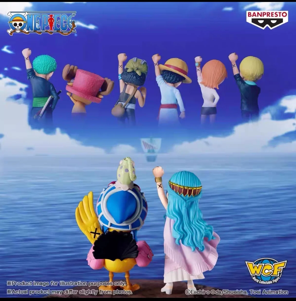 반다이 오리지널 정품 WCF 반프레스토 원피스 식스 파트너 애니메이션 액션 피규어 장난감, 어린이 선물 모델 장식품