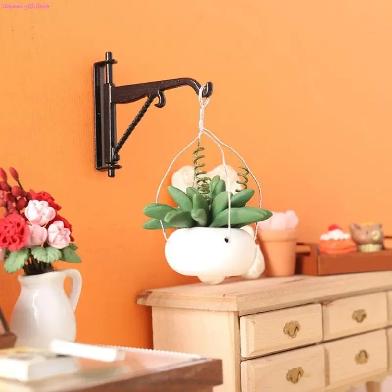 D0JC Thực Tế Thu Nhỏ Chậu Cây Mẫu Hình 1/12 Nhà Búp Bê Nội Thất Văn Phòng Phòng Khách Cảnh Màn Hình Phụ Kiện