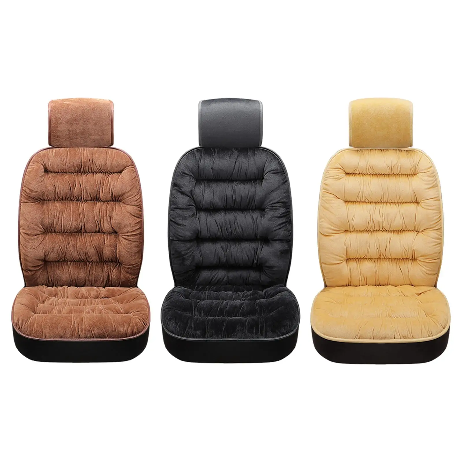 Universal Car Seat Cover Warm Short Plush All-Inclusive Winter Auto Chair Seats