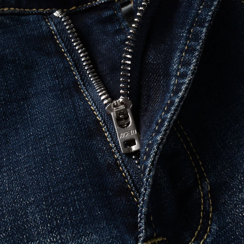 Fashion Vintage Men Jeans Retro Black Blue Stretch Elastic Slim Fit Ripped Jeans Men Spliced Designer Vintage Denim Pants Hombre