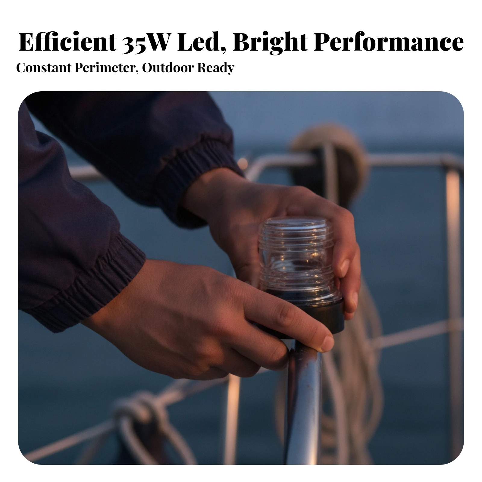 LED Indicator Light Compact Marine LED Light Lightweight Simple Installation for Boaters, Boats, Navigation