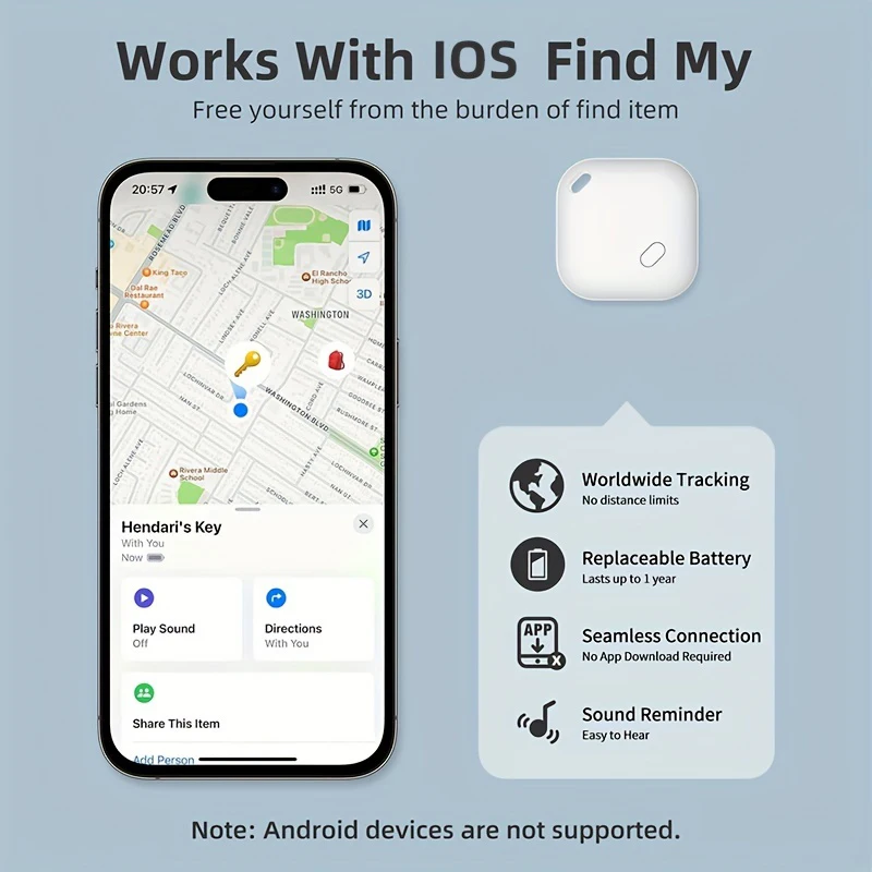 Smart  Mini Tracking Device For Apple Find My Key Child Finder Pet Car GPS Lost Tracker Smart Bluetooth Tracker IOS System NEW