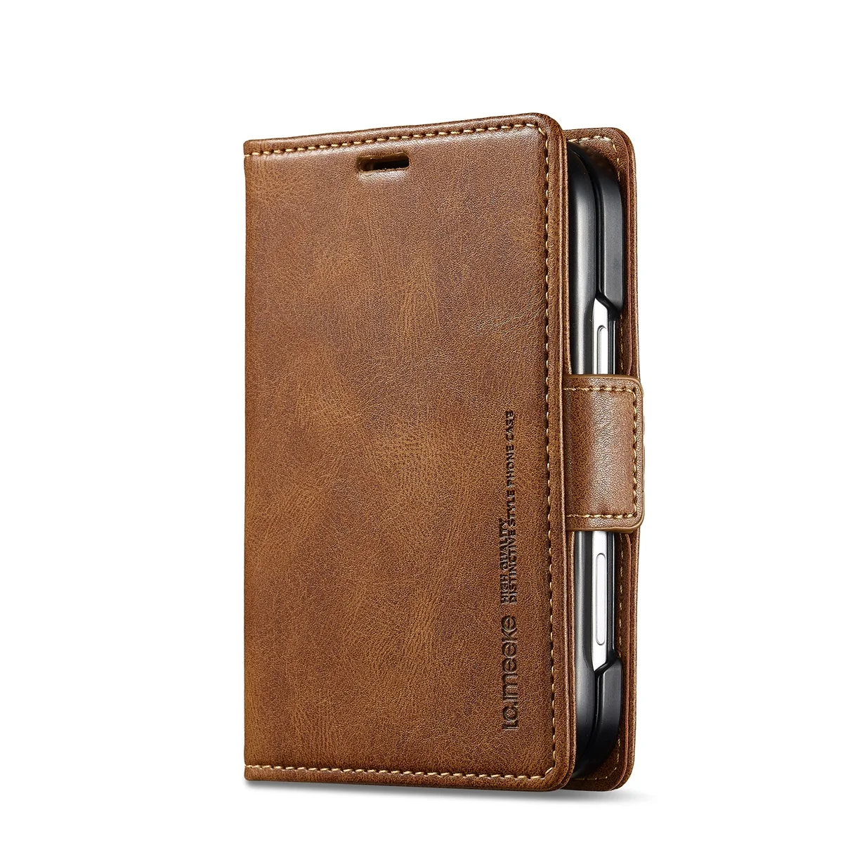 For iPhone Duo Case Skin-Friendly Luxury Matte Leather Flip Wallet Card Slot Shockproof Back Cover Accessories For iPhone Ultra