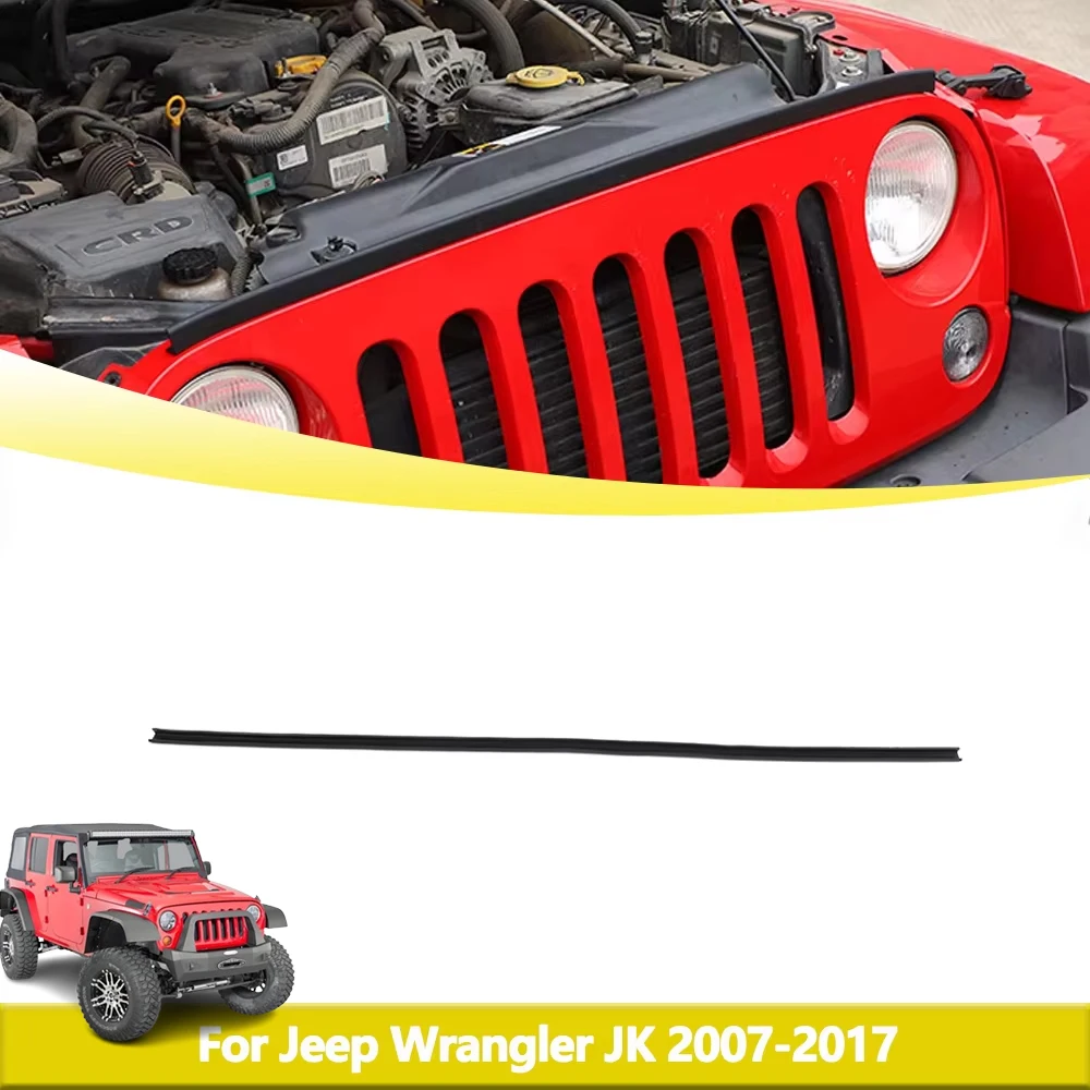 

Автомобильный передний бампер, решетка, резиновая полоса, декоративная крышка для Jeep Wrangler JK 2007-2017, наклейки, внешние аксессуары для автомобиля