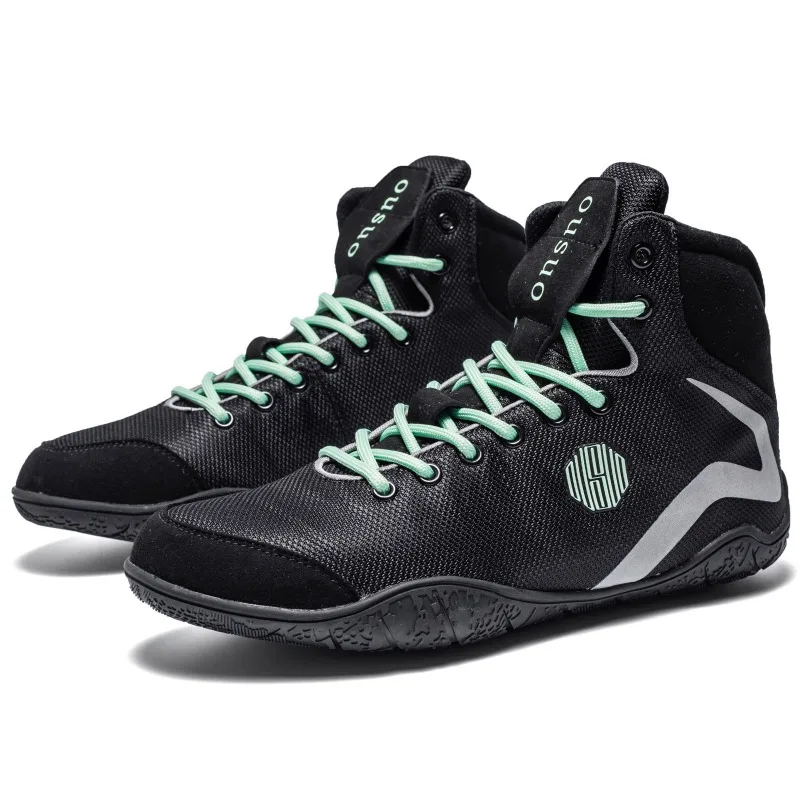 

Original Brand Men Wrestling Sneakers Competition Sport Gym Training Shoe Top Quality Boxing Fighting Boots 40-47