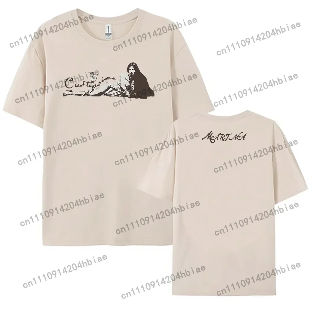 CUNTISSIMO Tee MARINA PRINCESS OF POWER Album 2025 T-shirt Cotton Summer Short Sleeve Tshirts Women Clothing Graphic Print Shirt