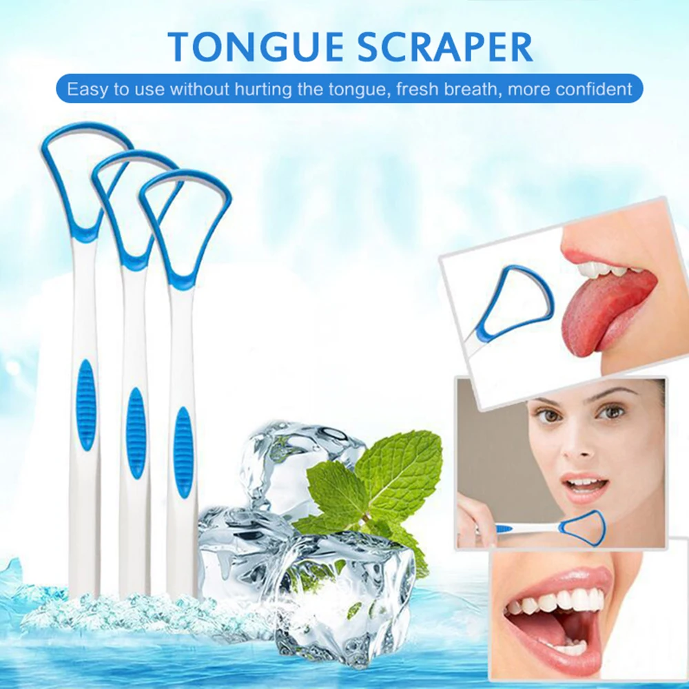 3Pcs/1Pc Silicone Tongue Scraper Brush Cleaning Food Grade Single Oral Care To Keep Fresh Breath Mouth Fresh and Healthy