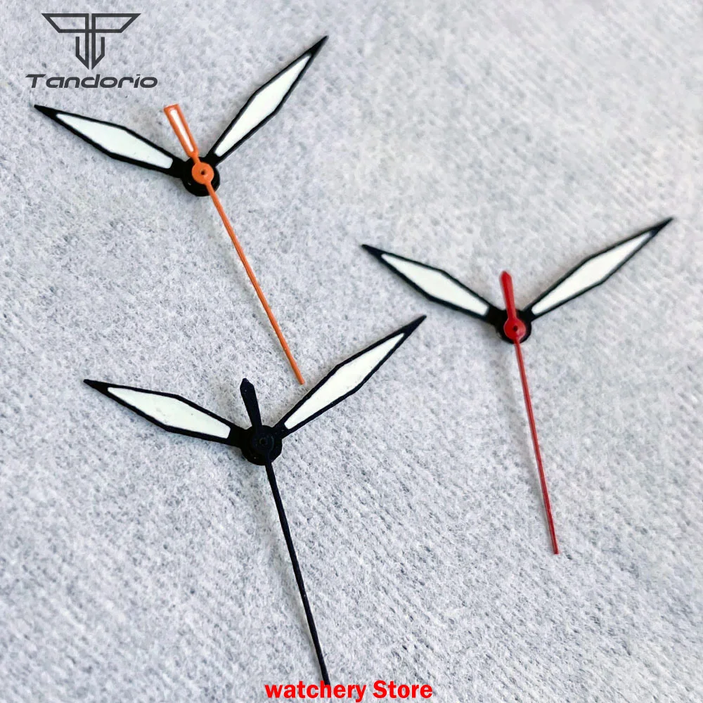 Red Orange White Watch Hands Needles Luminous Fit NH35 NH36 NH70 NH72 Automatic Movement Men Watch Parts For Seiko Mod Parts