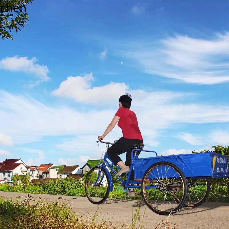 LXC Adult Pedal Scooter with Handlebar, Cargo Bike, Stall Bike, Foot Brake, Human Power Tricycle